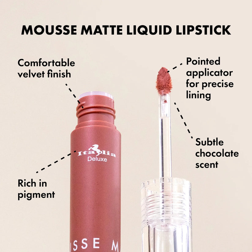 Italia Deluxe Mousse Matte Liquid Lipstick Display - ITALIA DELUXE