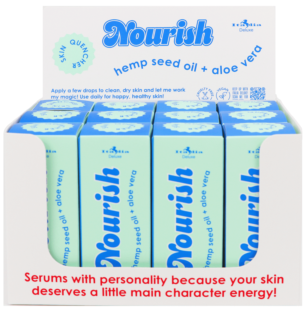 Facial Serums Display 06 Nourish | Italia Deluxe