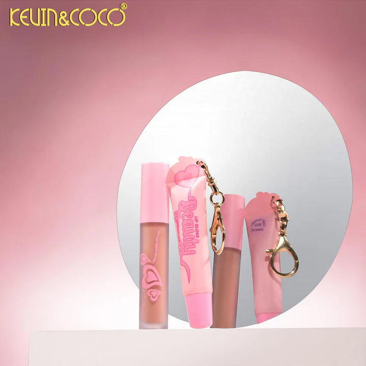 *** PRE ORDEN *** Dream Beauty Lip Gloss Set with Key Chain KC245963 | Kevin&Coco