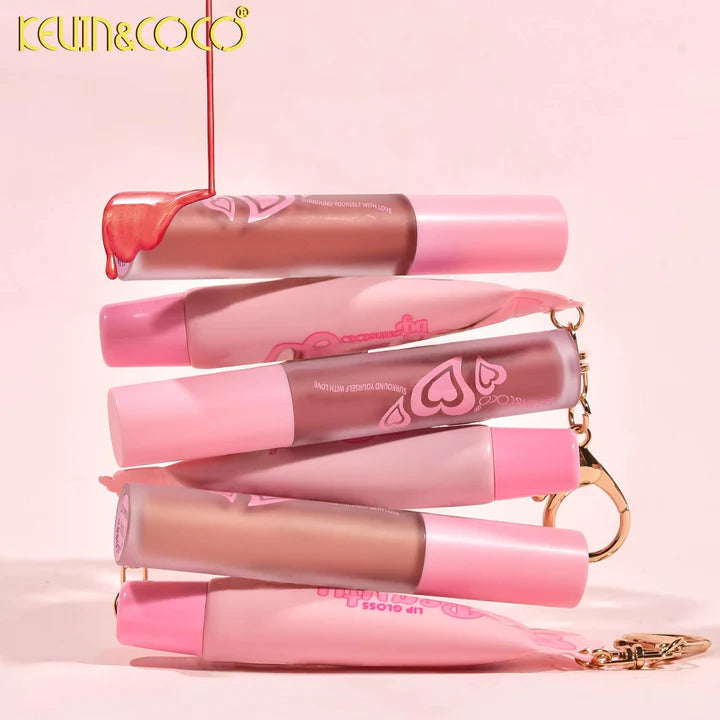 *** PRE ORDEN *** Dream Beauty Lip Gloss Set with Key Chain KC245963 | Kevin&Coco