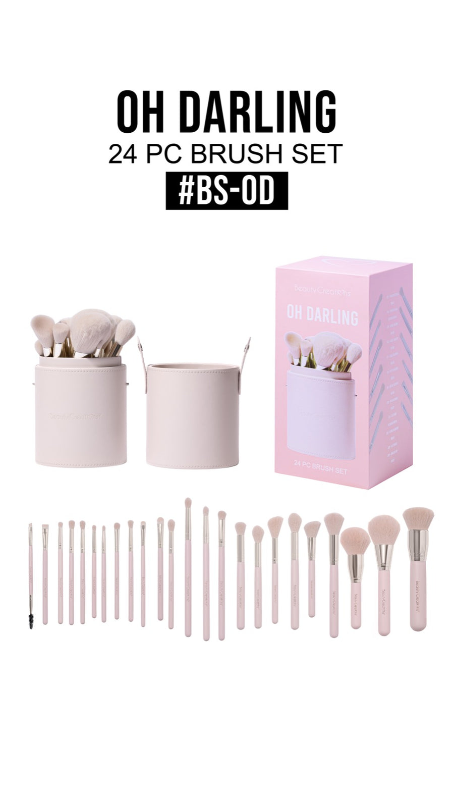 OH DARLING 24 PC BRUSH SET - BEAUTY CREATIONS