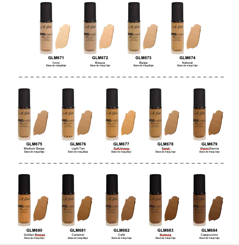 **PRE ORDEN** EXHIBIDOR 84 PIEZAS PRO MATTE - LA GIRL