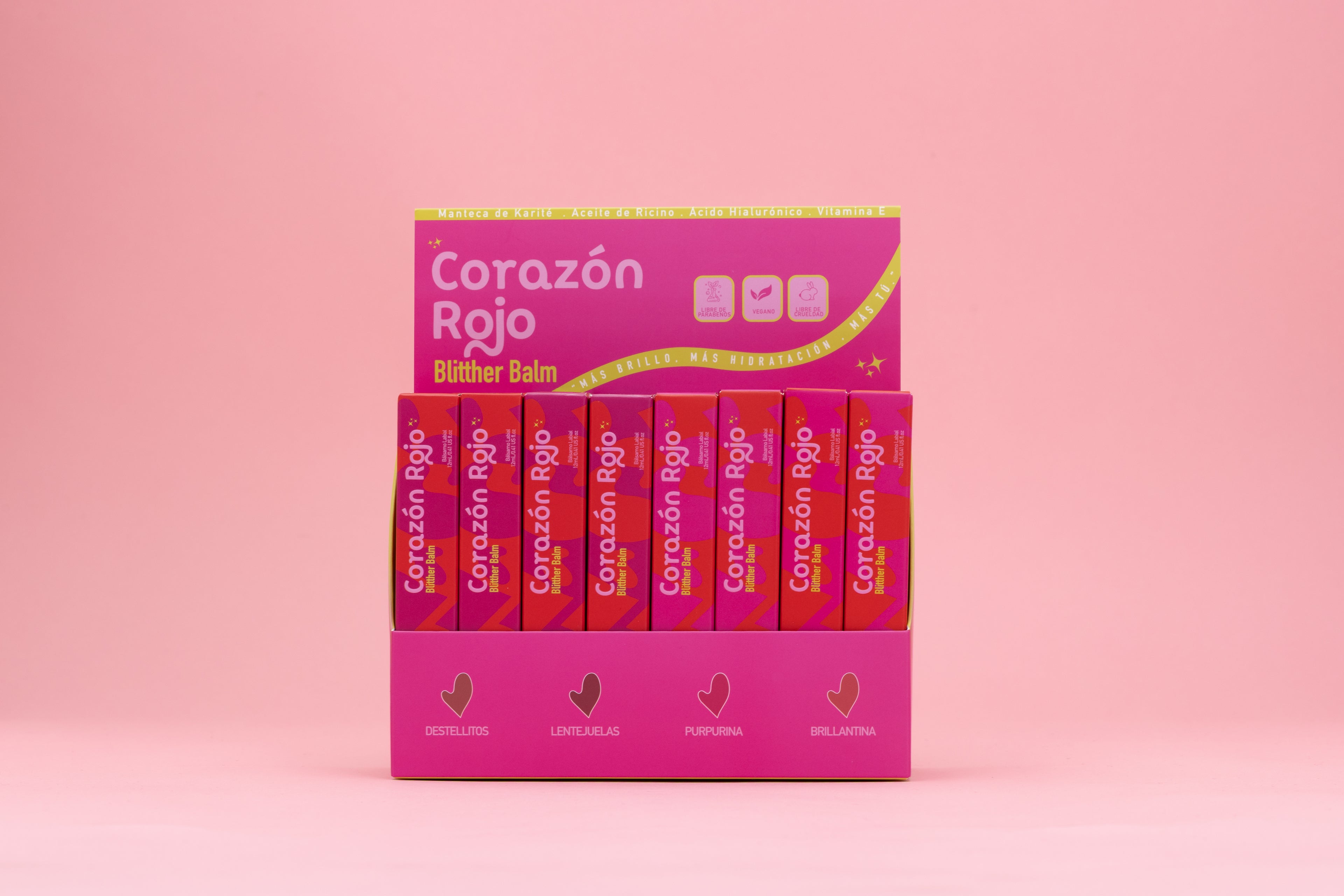 Display Blitther Balm - Corazón Rojo