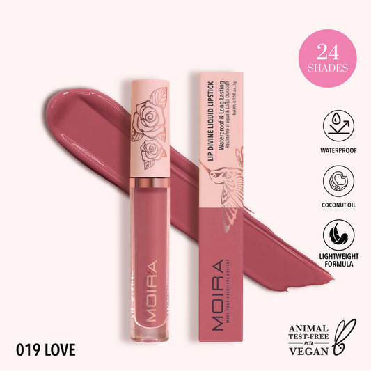 Lip Divine Liquid Lipstick (019, Love) | MOIRA