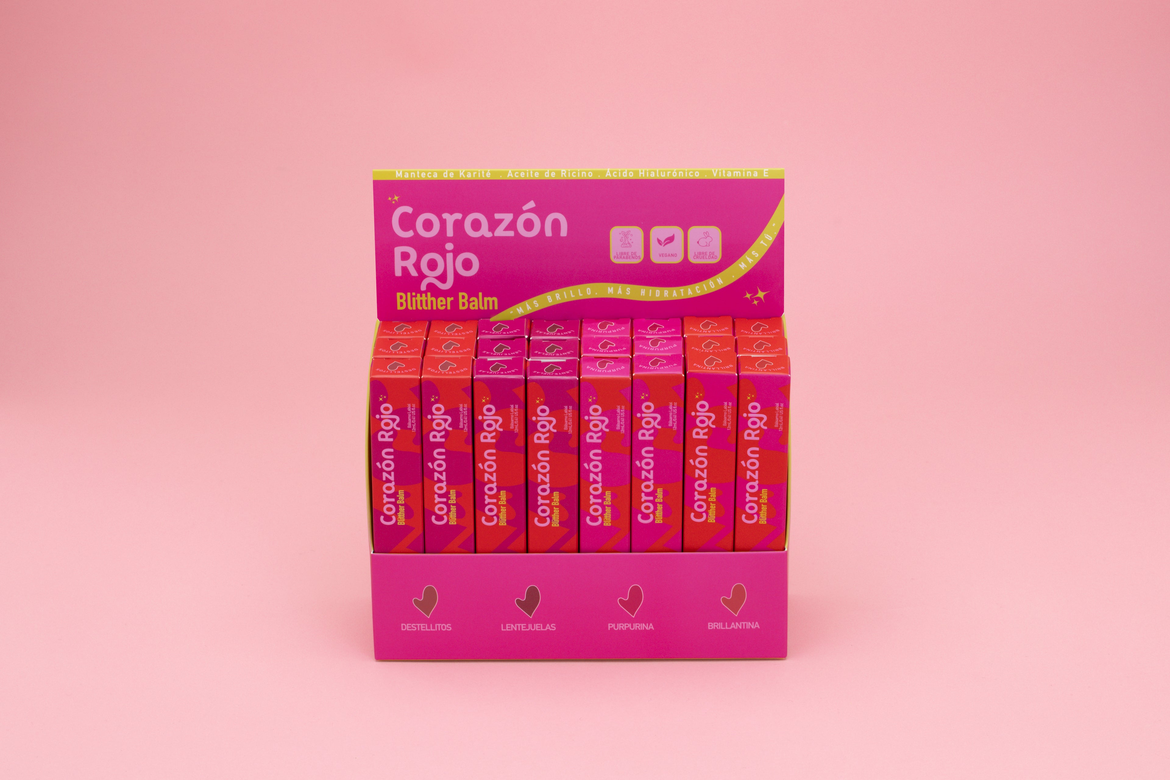 Display Blitther Balm - Corazón Rojo