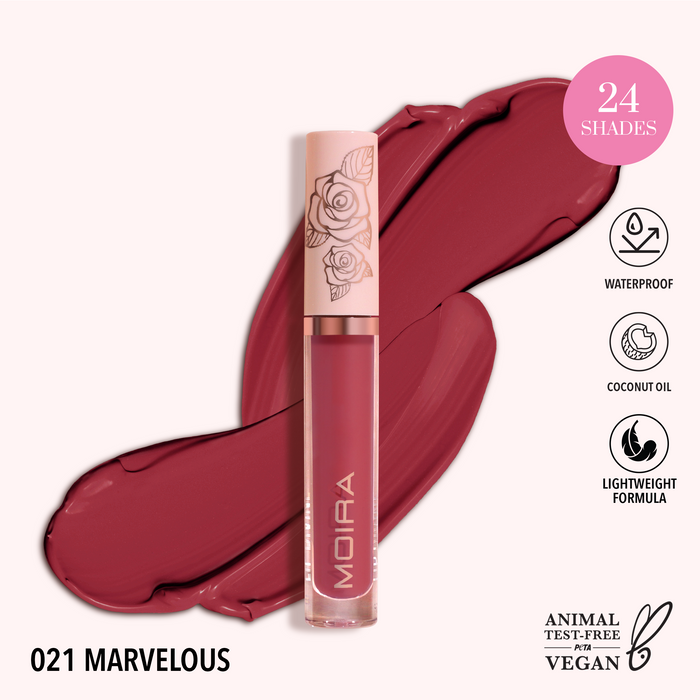 Lip Divine Liquid Lipstick (021, Marvelous) | MOIRA