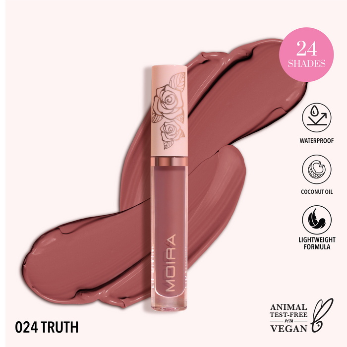 Lip Divine Liquid Lipstick (024, Truth) | MOIRA