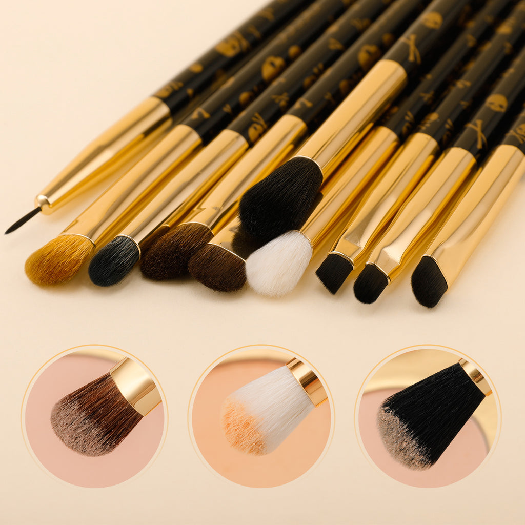 SET DE 10 BROCHAS - GOTH - DOCOLOR