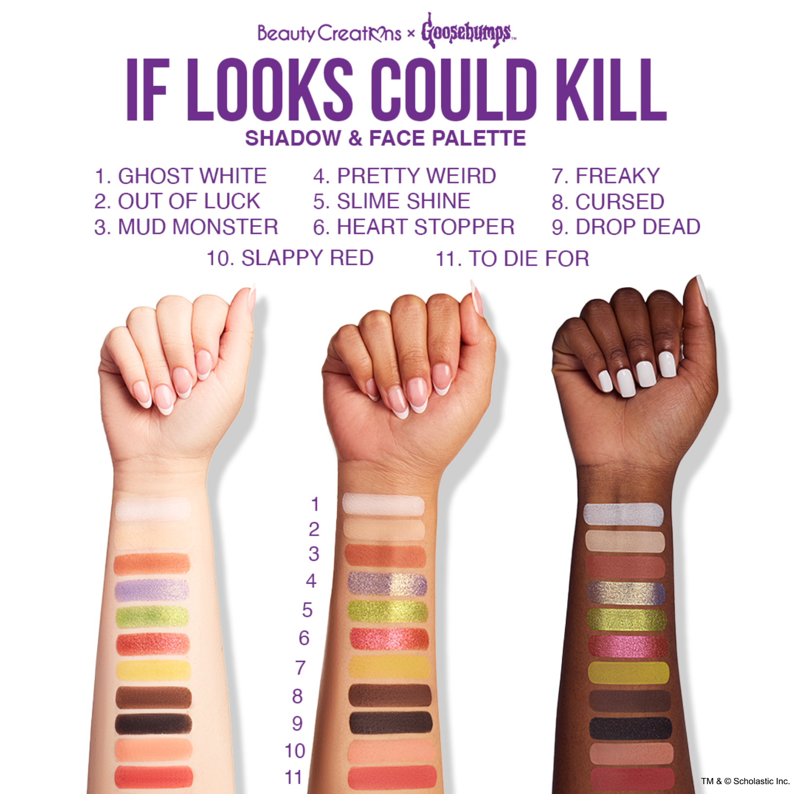 ***PREORDEN*** Paleta de sombras y rostro Goosebumps If Looks Could Kill | Beauty Creations