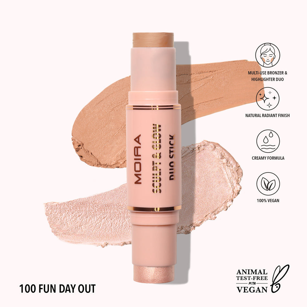Sculpt & Glow Duo Stick - Contorno e Iluminador En Barra | MOIRA