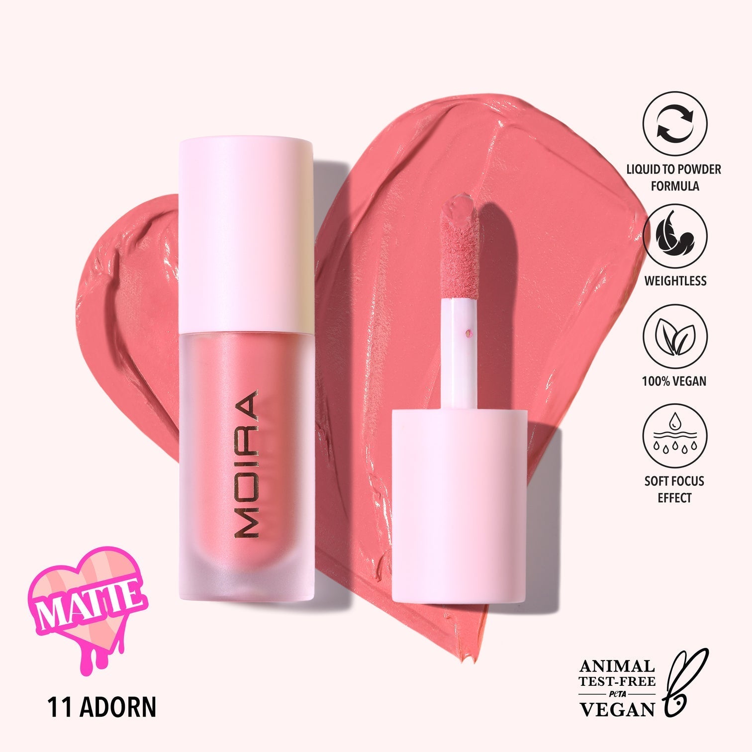 Love Steady Liquid Blush - Rubor Liquido | MOIRA