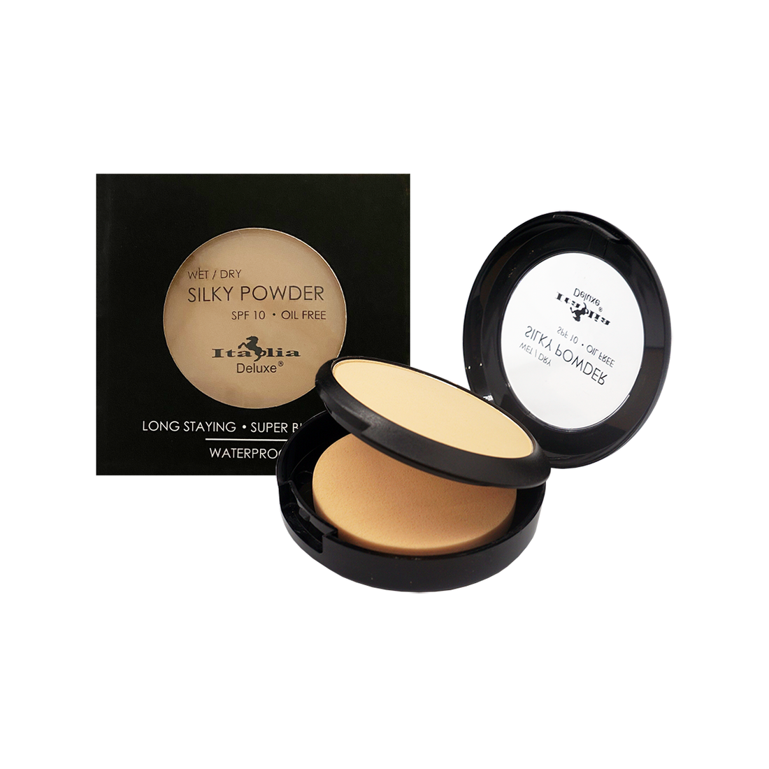 Silky Wet/Dry Foundation Powder - Polvo Compacto ( 3 Piezas ) - Italia Deluxe