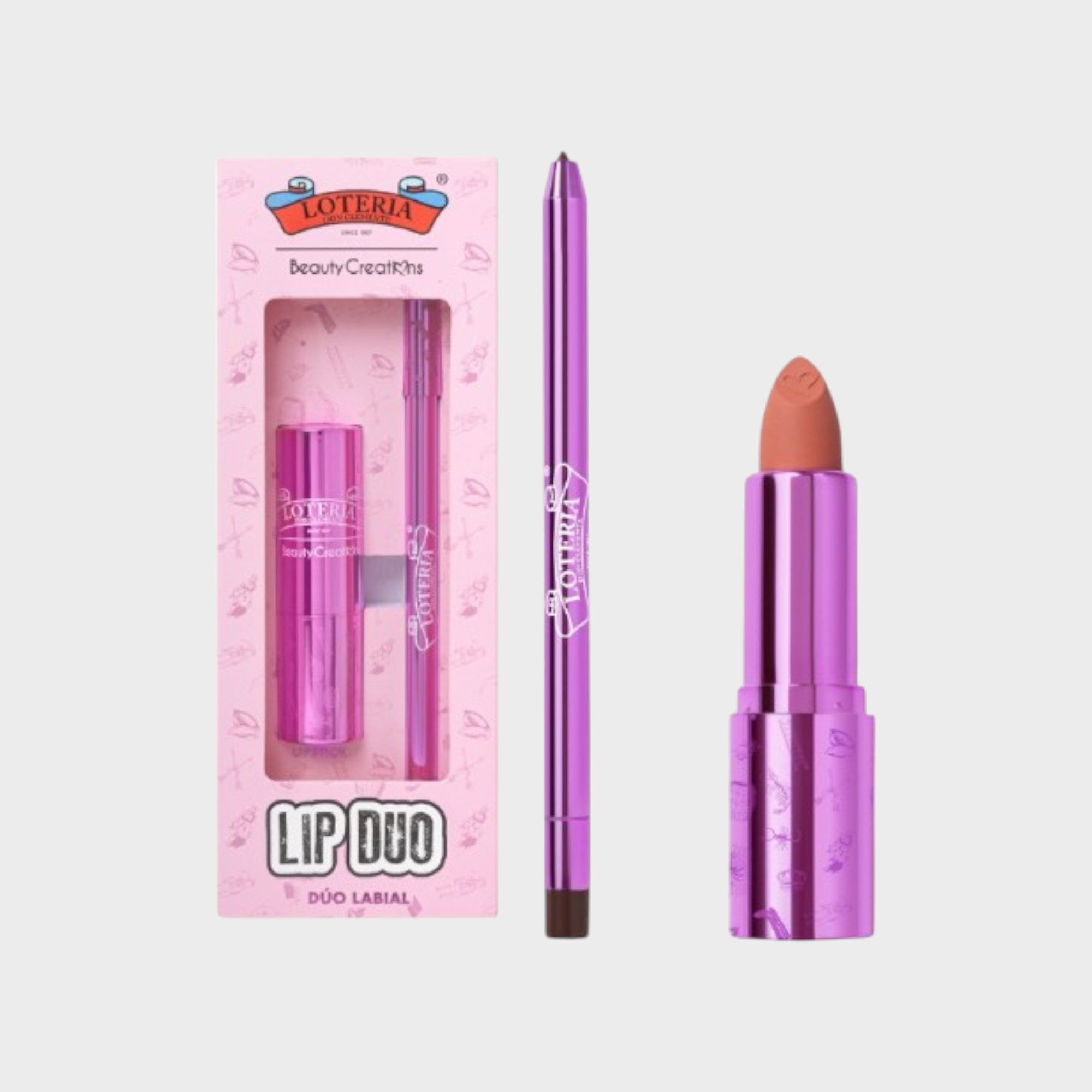 Lotería - Dúo De Labial y Delineador De Labios | Beauty Creations