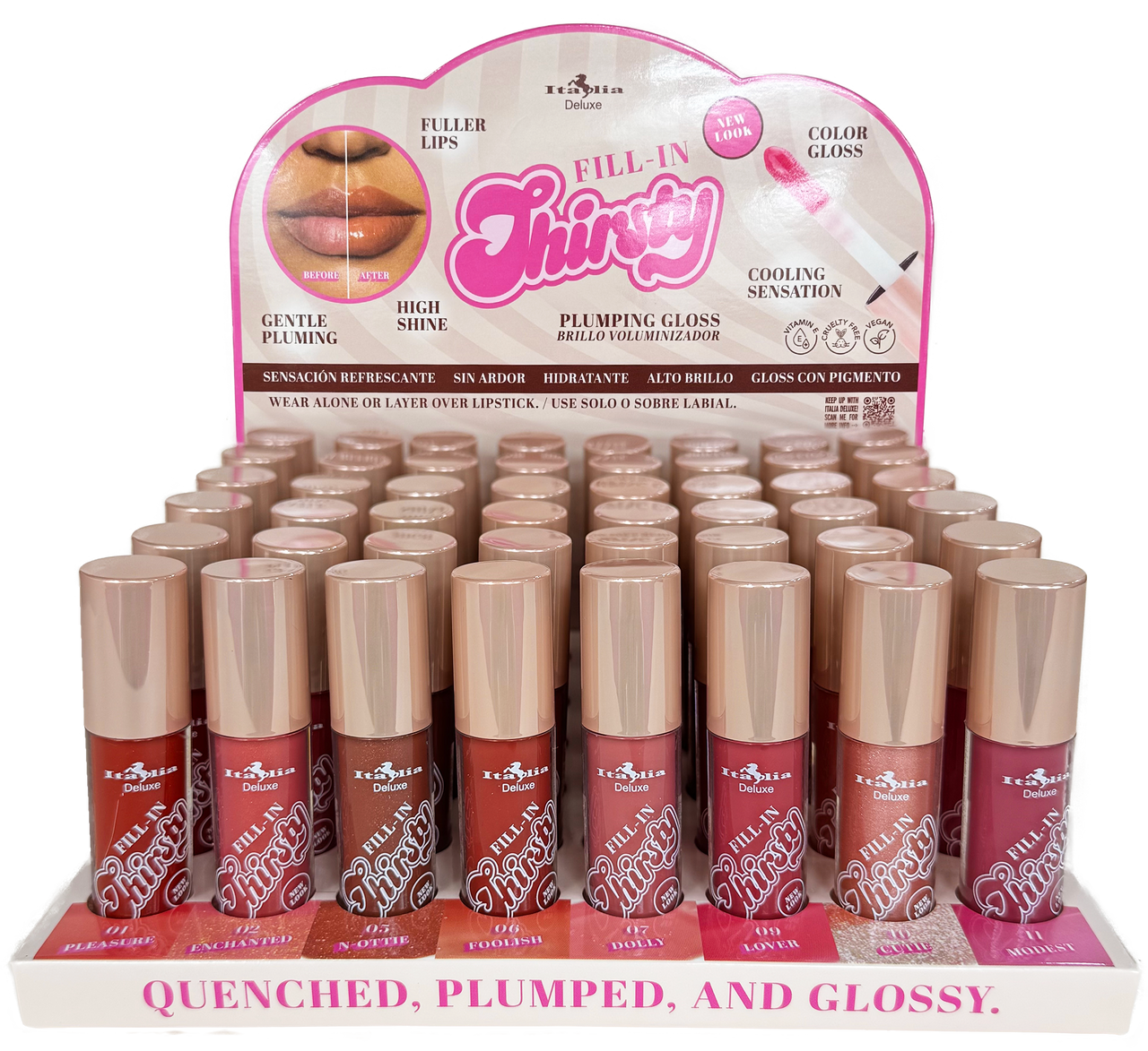 Fill In Thirsty  Colored Plumping Gloss - ITALIA DELUXE