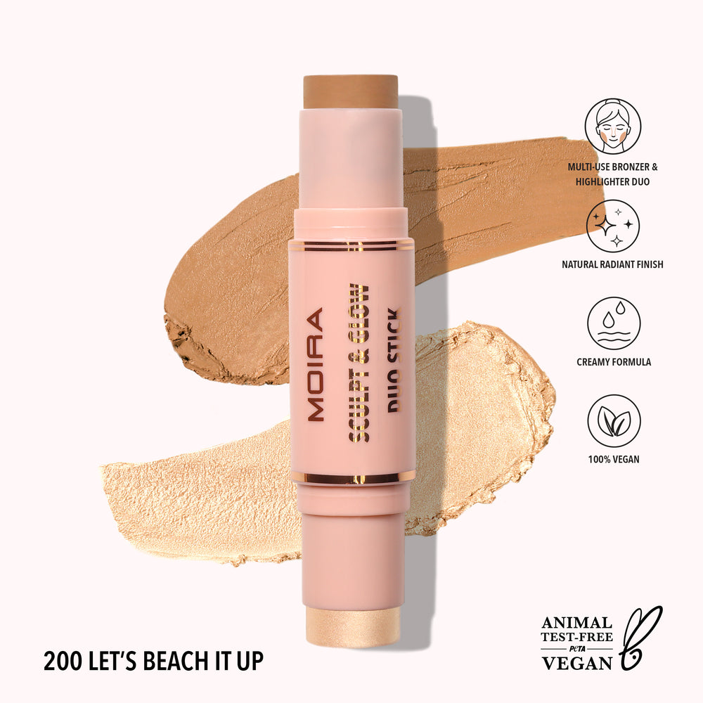 Sculpt & Glow Duo Stick - Contorno e Iluminador En Barra | MOIRA