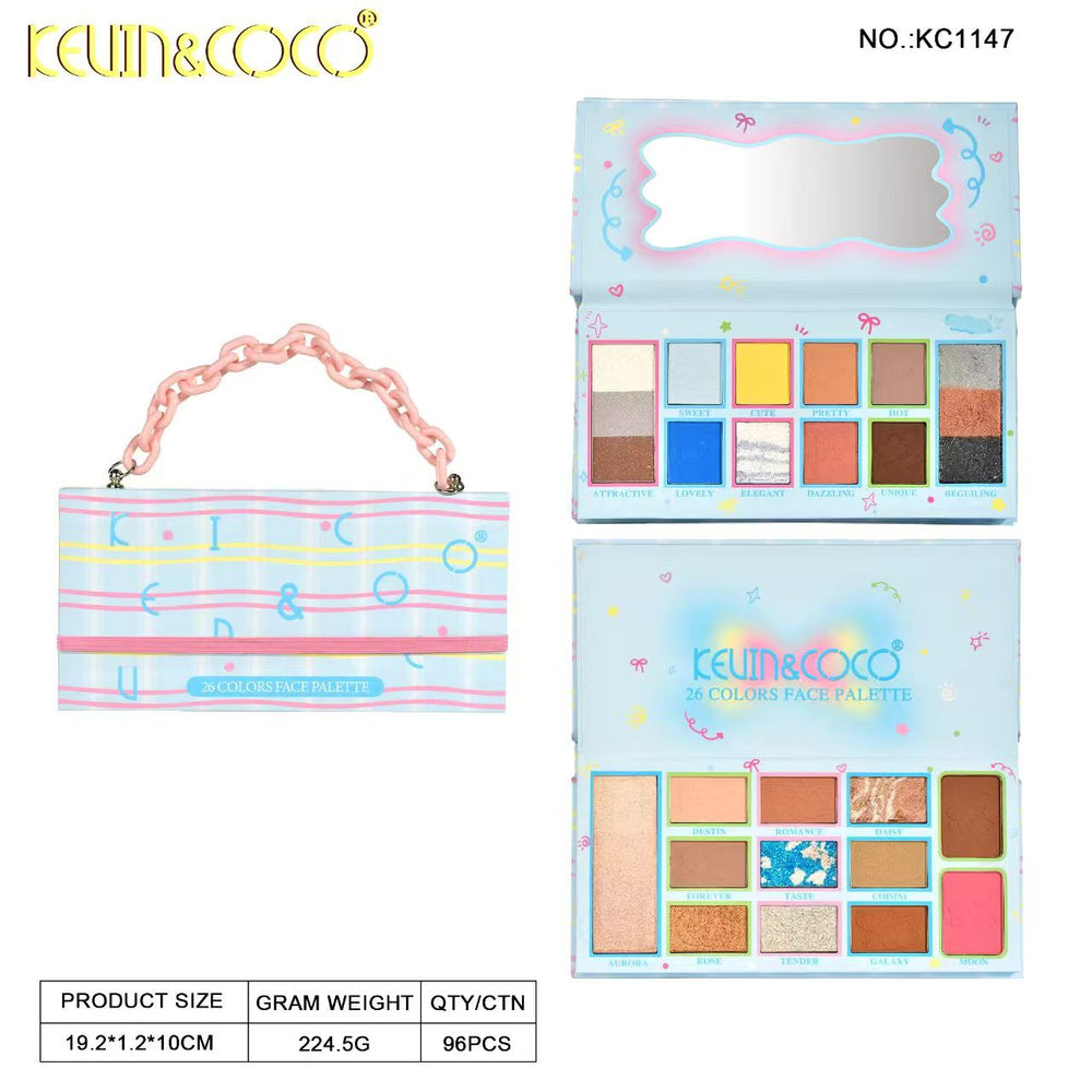 Paleta de sombras DreamWeaver Express de 26 colores  | Kevin & Coco