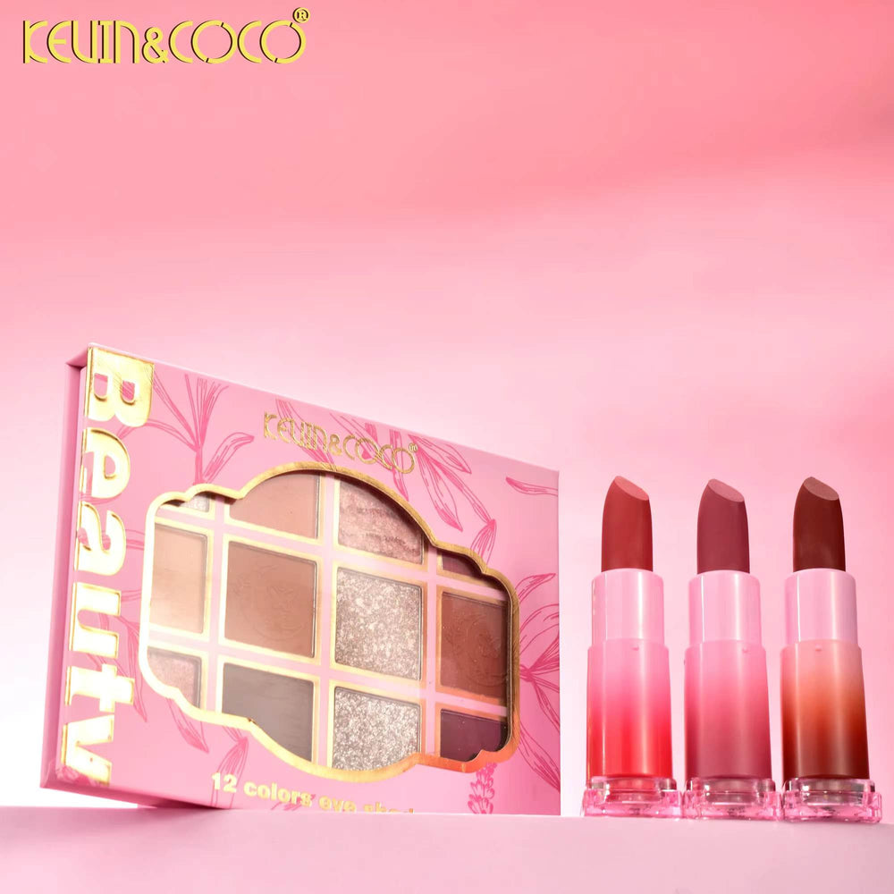 Dreamy Scent Lip & Shadow Set - 12 PCS (KC1090) | Kevin&Coco