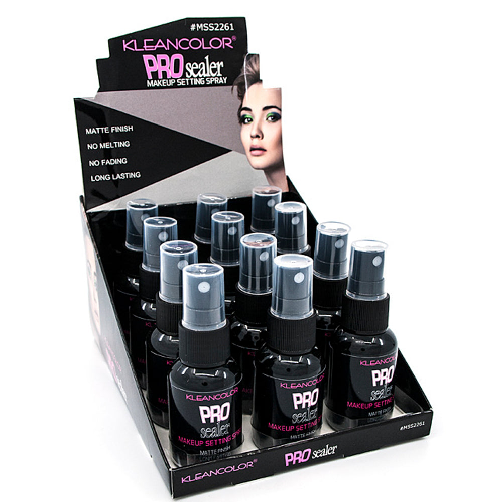 PRO SEALER MAKE UP SETTING SPRAY 12 PCS - KLEANCOLOR