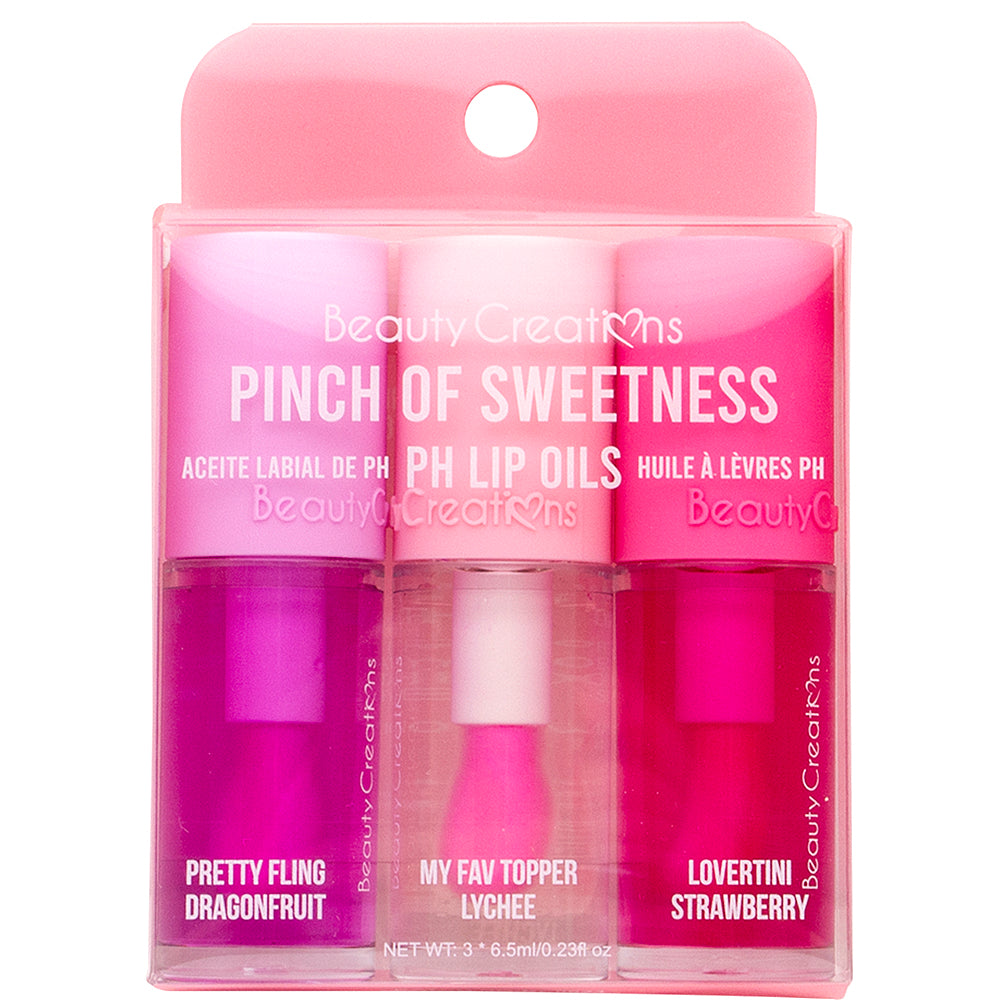 PINCH OF SWEETNESS PH LIP OIL TRIO #1 - SET LIP OIL | BEAUTY CREATIONS