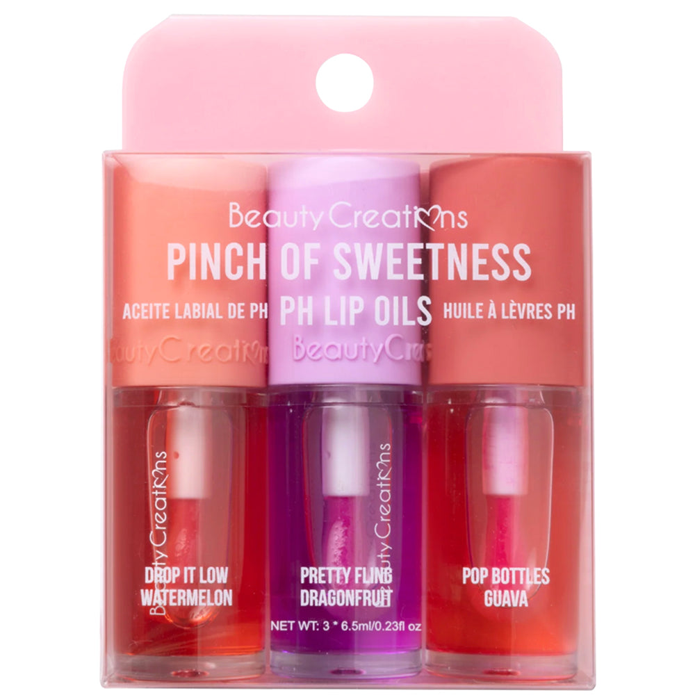 PINCH OF SWEETNESS PH LIP OIL TRIO #2 - SET LIP OIL | BEAUTY CREATIONS