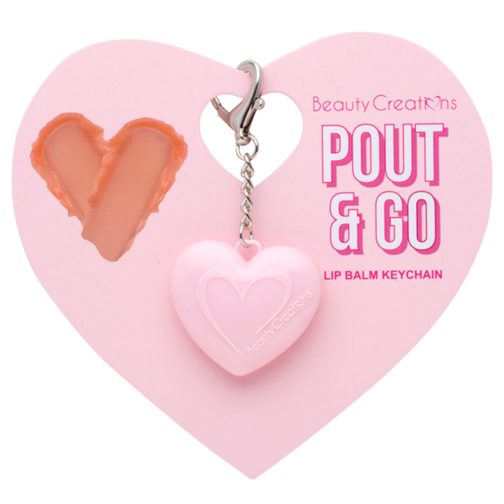 POUT & GO -LIP BALM KEYCHAIN - LLAVERO CON BALSAMO | BEAUTY CREATIONS