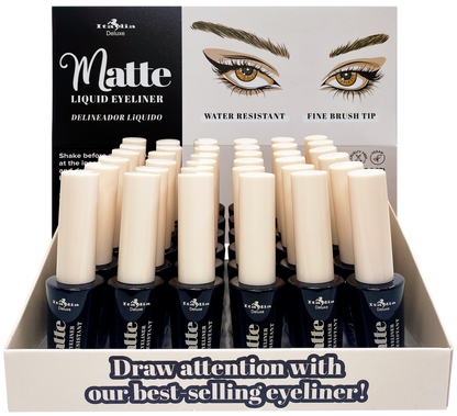DELUXE MATTE LIQUID EYELINER WATERPROOF (36 UNITS) - ITALIA DELUXE