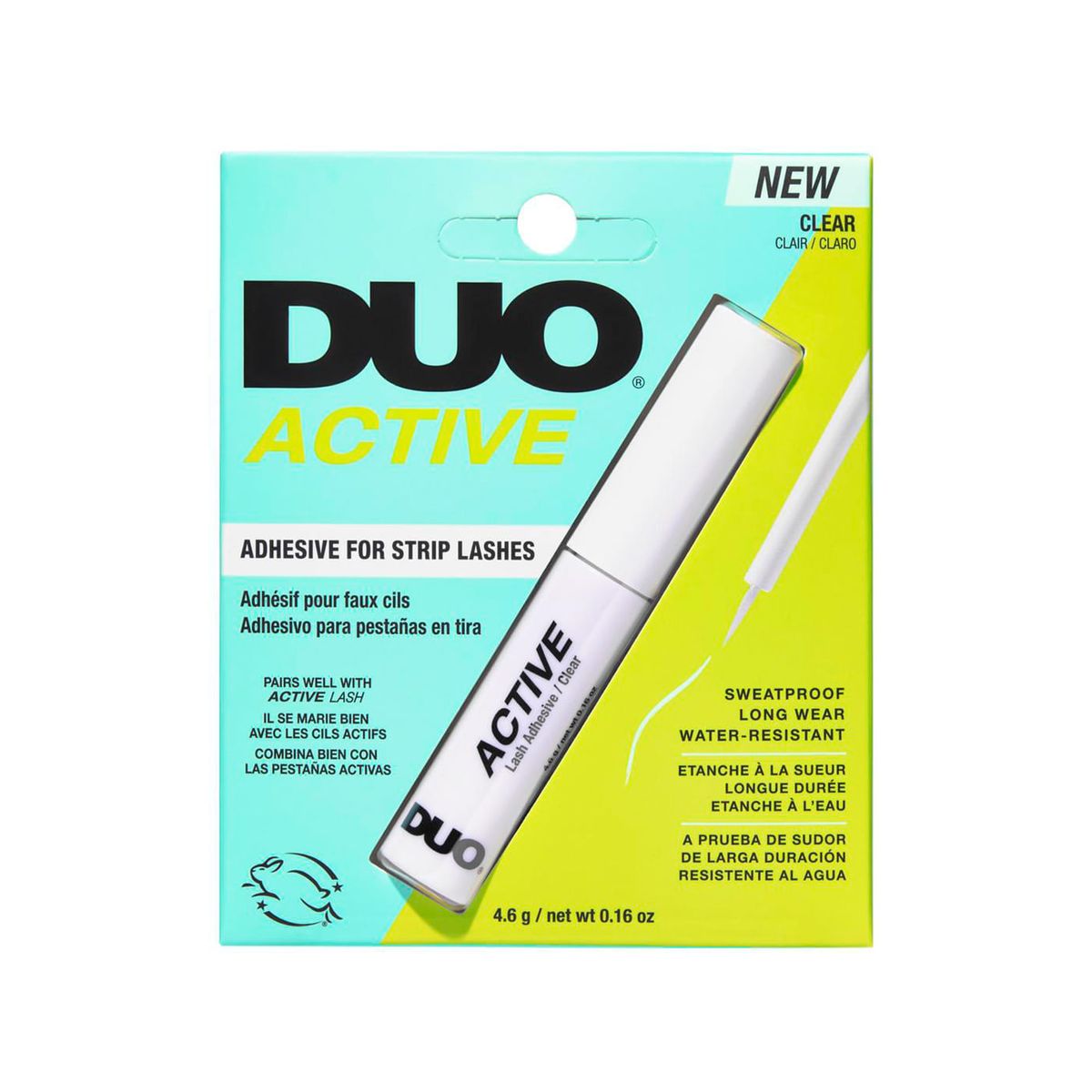 PEGAMENTO PARA PESTAÑAS DUO ACTIVE BRUSH ON CLEAR - DUO