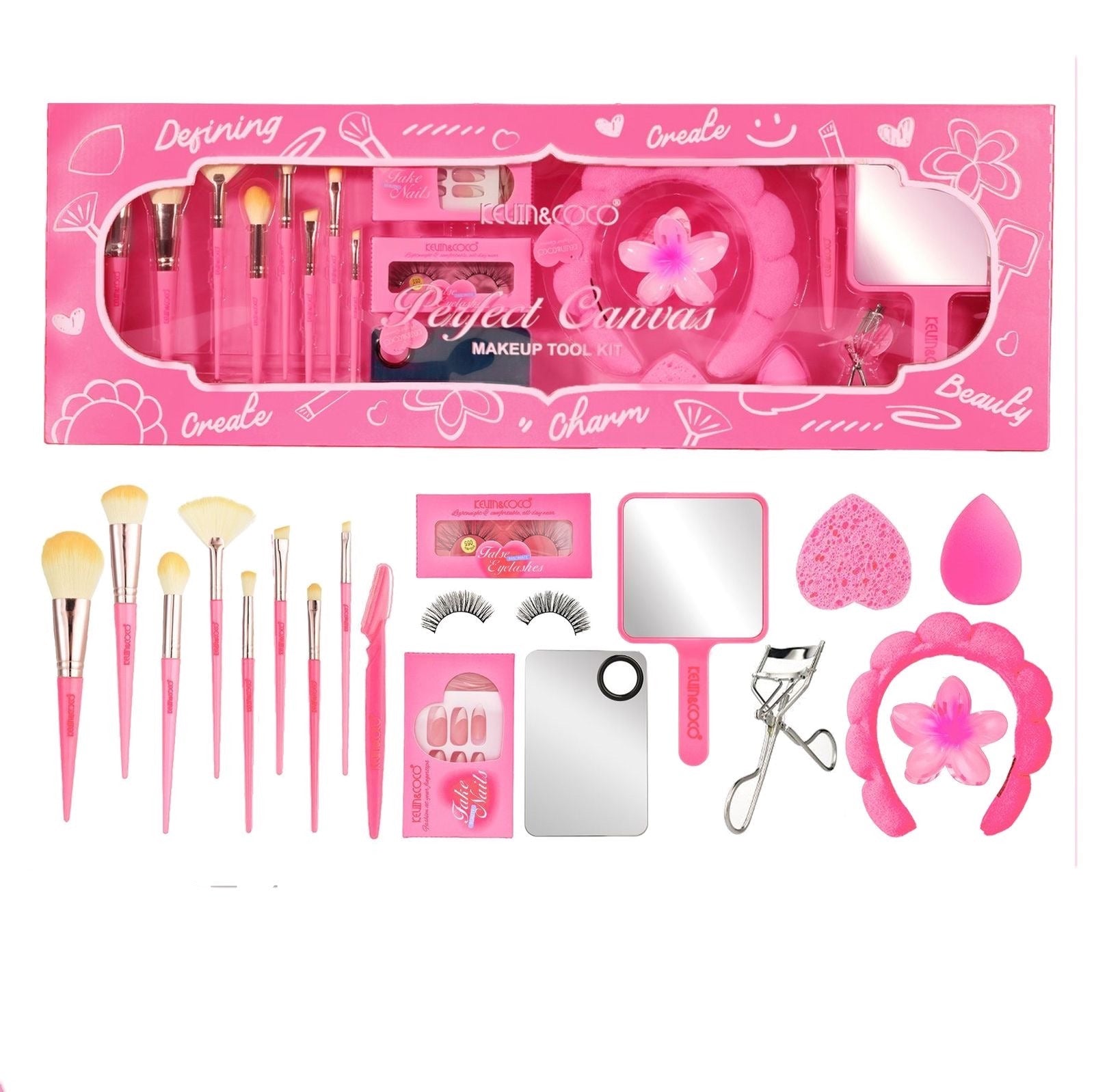 PERFECT CANVAS MAKEUP TOOL KIT- KEVIN & COCO