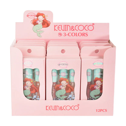 *** PRE ORDEN *** Brillo labial voluminizador Mermaid de 3 colores KC248841 | Kevin&Coco