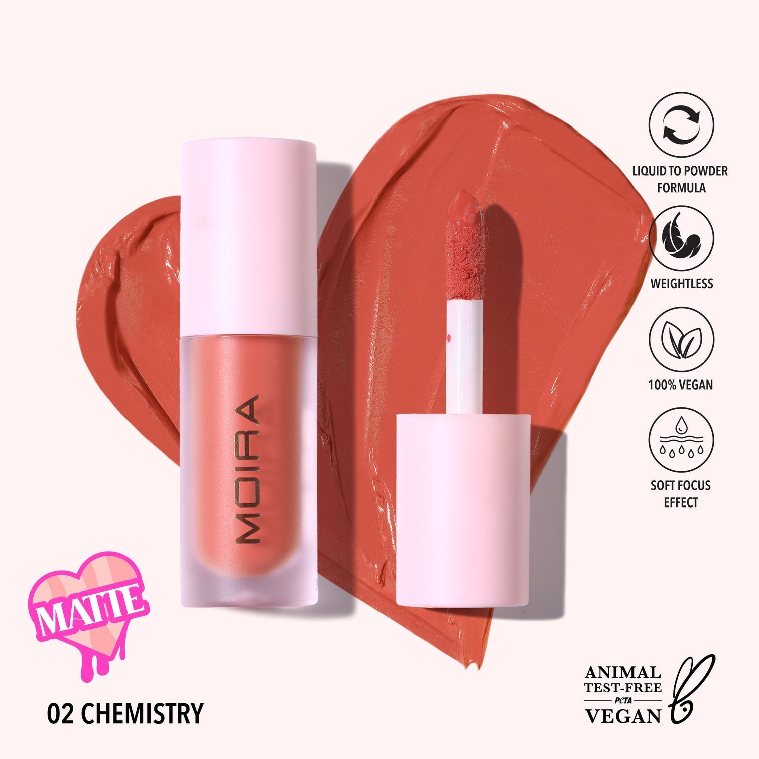 Love Steady Liquid Blush - Rubor Liquido | MOIRA