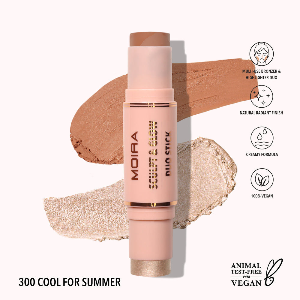 Sculpt & Glow Duo Stick - Contorno e Iluminador En Barra | MOIRA