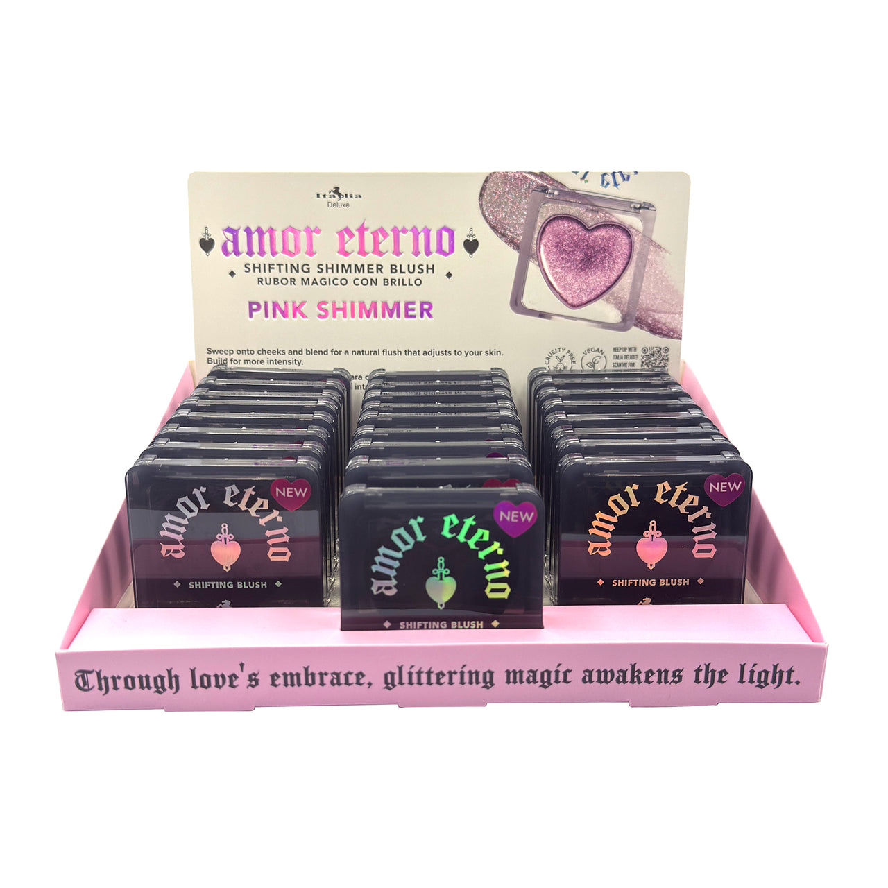 Amor Eterno Shifting Shimmer Blush 'Pink Shimmer' | ITALIA DELUXE