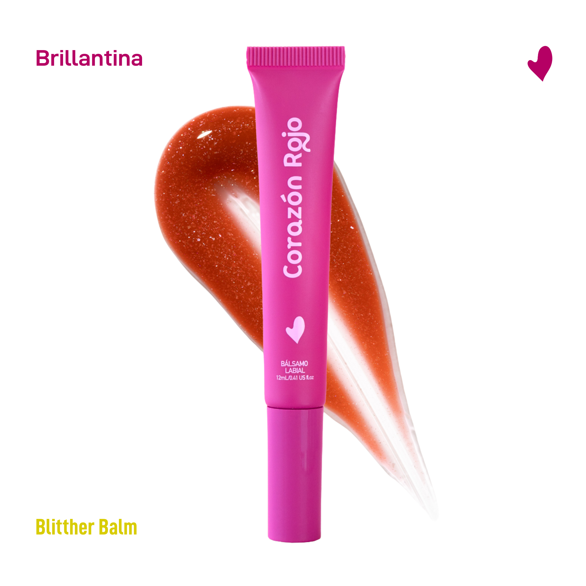 Display Blitther Balm - Corazón Rojo