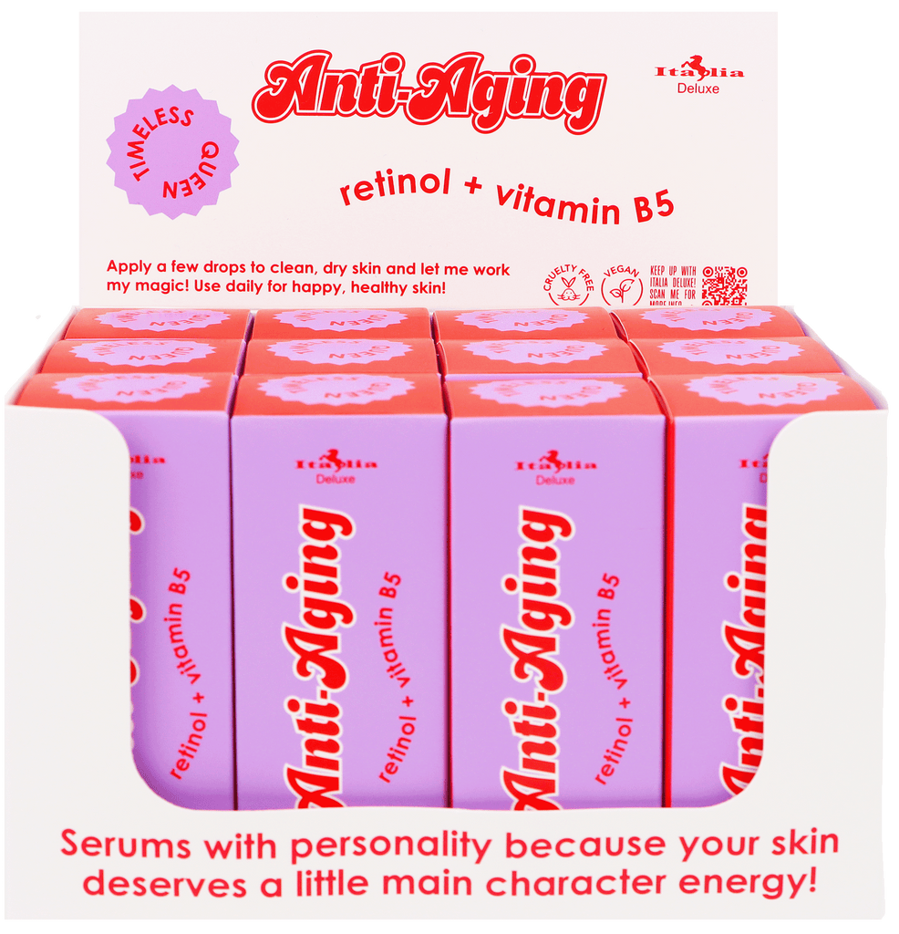 Facial Serums Display 04 Anti-Aging | Italia Deluxe