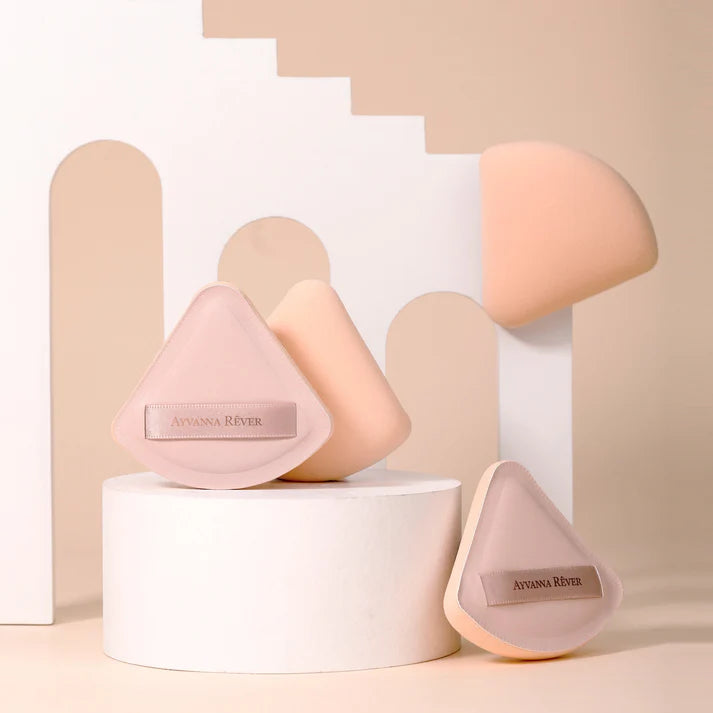 SET BORLA PARA MAQUILLAJE MARSHMELLOW 3PZ - AYVANNA REVER