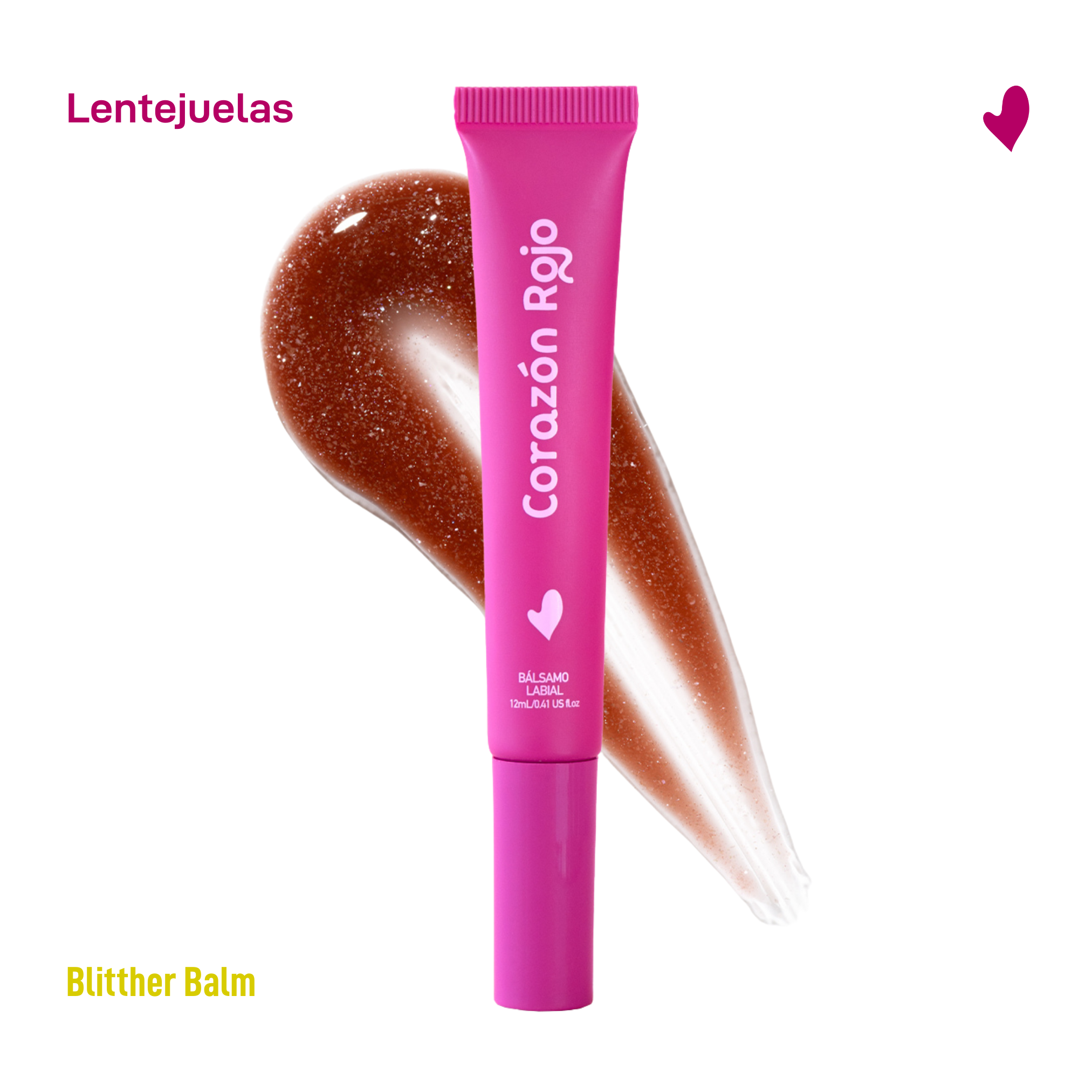 Display Blitther Balm - Corazón Rojo