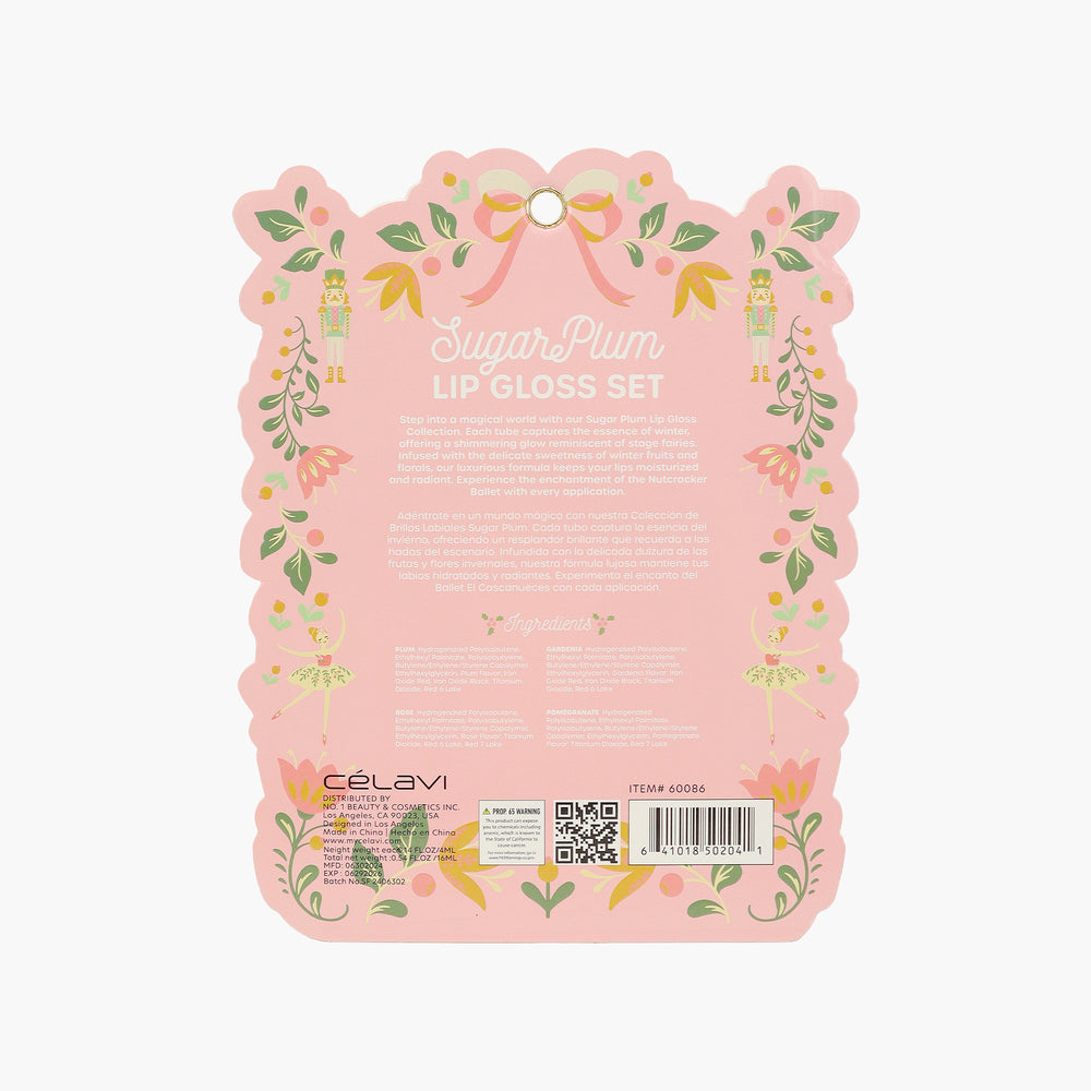 SET DE 4 BRILLOS DE LABIOS - CASCANUECES BALLET | CELAVI