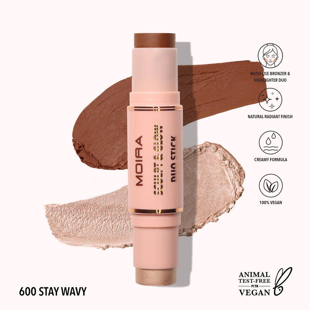 Sculpt & Glow Duo Stick - Contorno e Iluminador En Barra | MOIRA