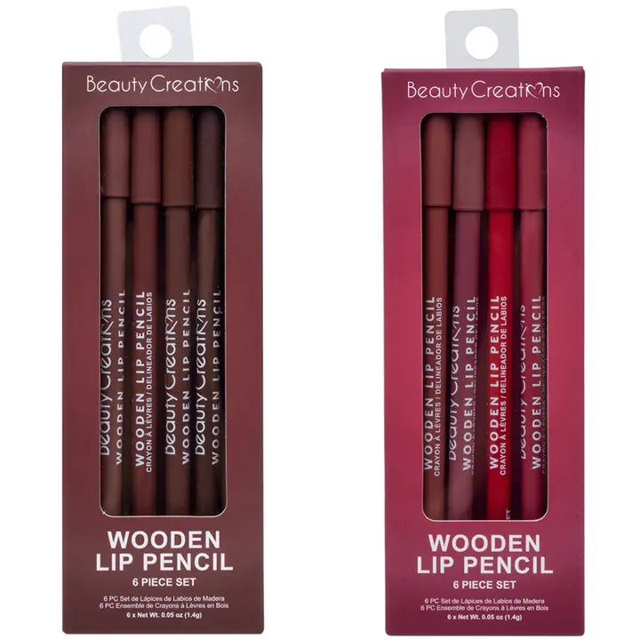 WOODEN SET - LAPIZ DELINEADOR DE LABIOS - BEAUTY CREATIONS