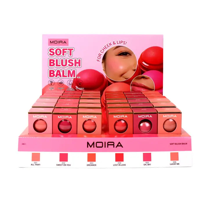 SOFT BLUSH BALM DISPLAY | MOIRA COSMETICS