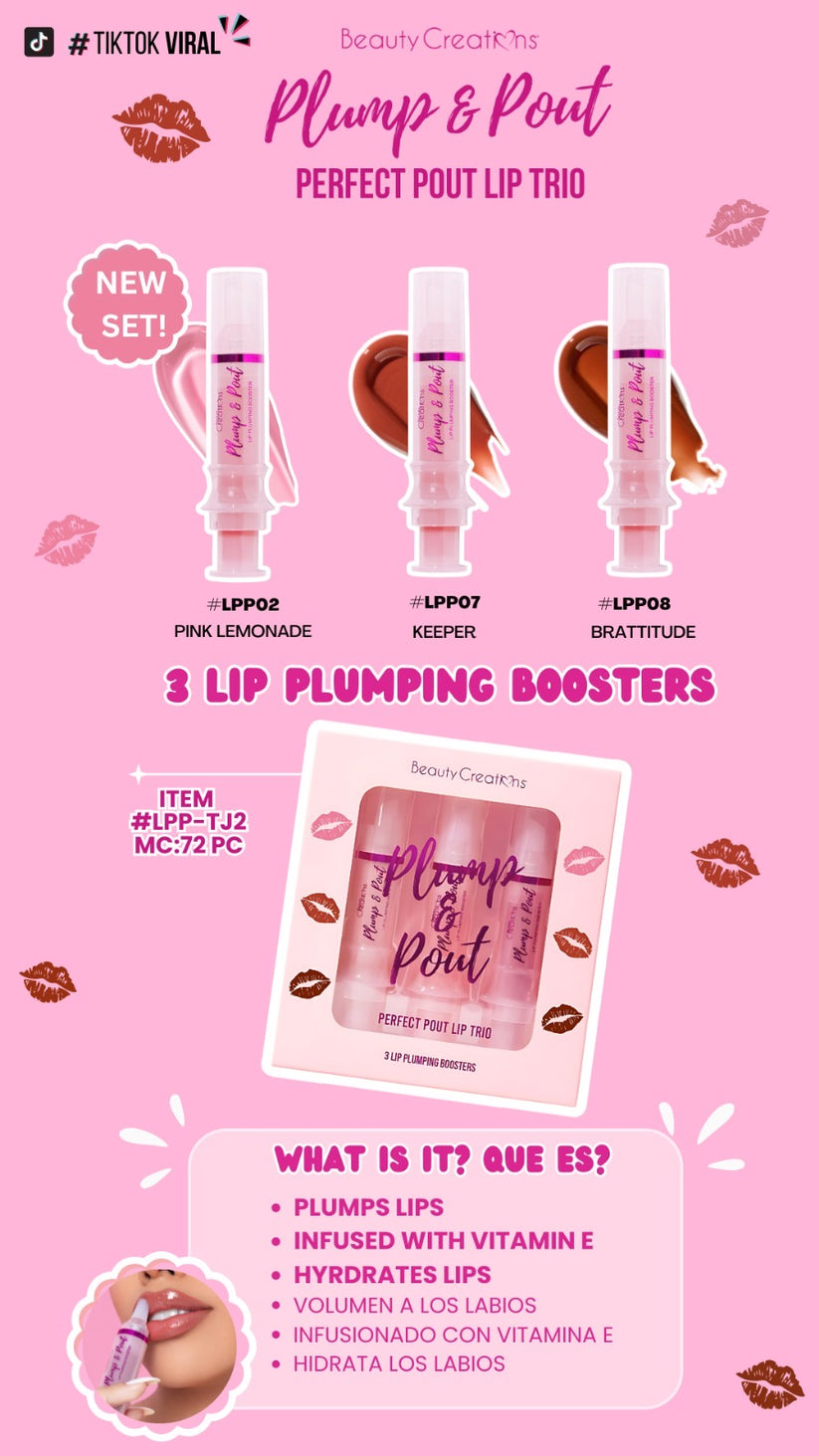 Plump & Pout Nude Lip Trio Vol. 2 | BEAUTY CREATIONS