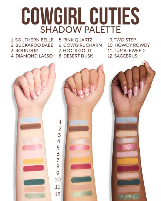 The Powerpuff Girls X Beauty Creations - Paleta De Sombras - Cowgirl Cuties