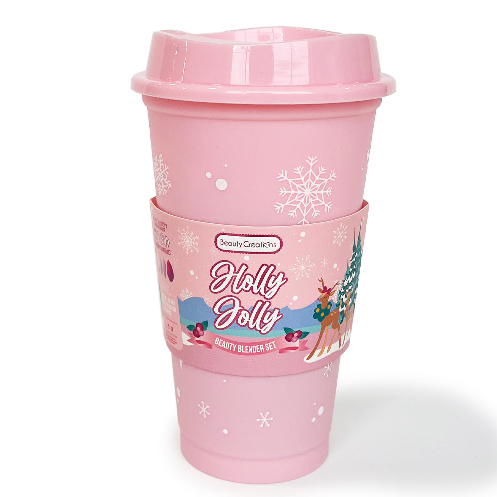 Oh Deer Christmas - "Holly Jolly" Beauty Blender Cup |  Beauty Creations