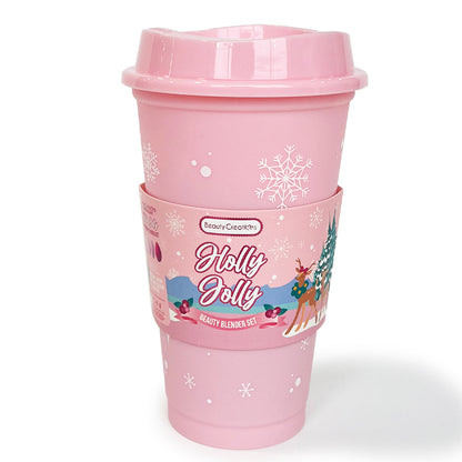 Oh Deer Christmas - "Holly Jolly" Beauty Blender Cup |  Beauty Creations