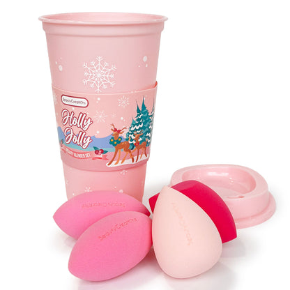 Oh Deer Christmas - "Holly Jolly" Beauty Blender Cup |  Beauty Creations