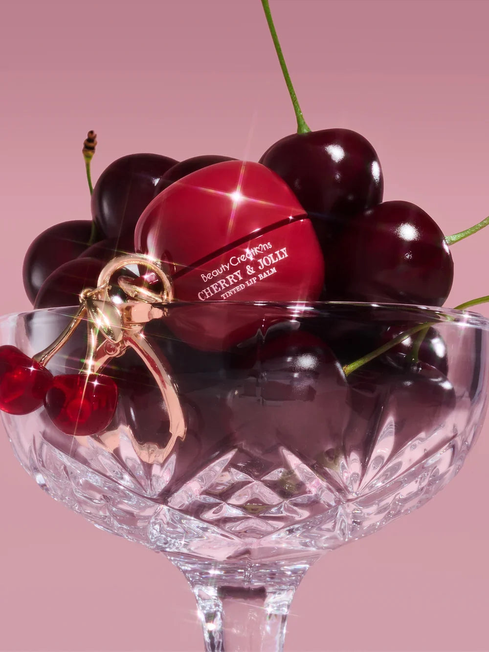 ***PREORDEN*** Beauty Creations XMAS - Llavero Balsamo Labial Con Color - Cherry & Jolly