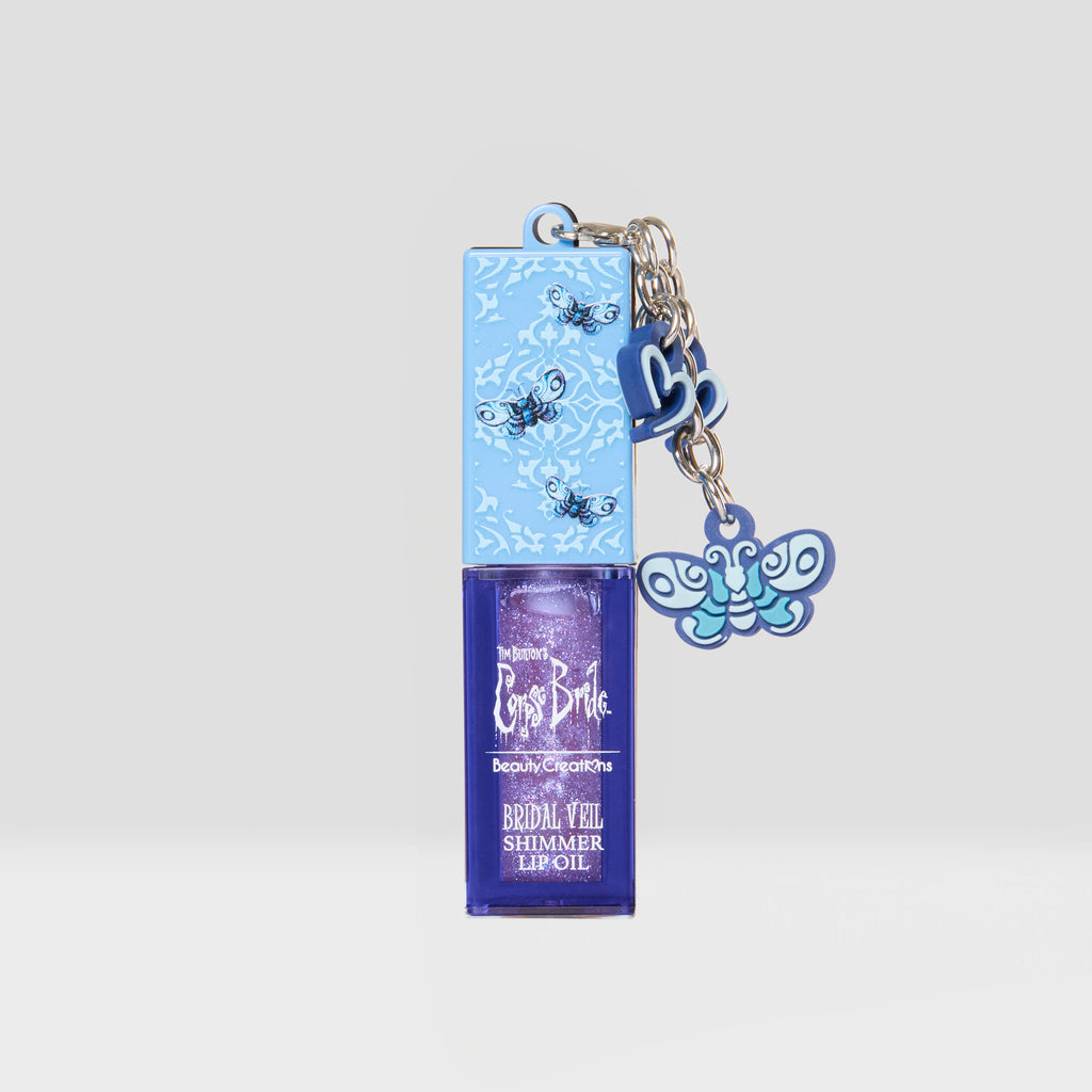 Tim Burton's Corpse Bride X Beauty Creations - Aceite De Labios Con Brillo - Bridal Veil