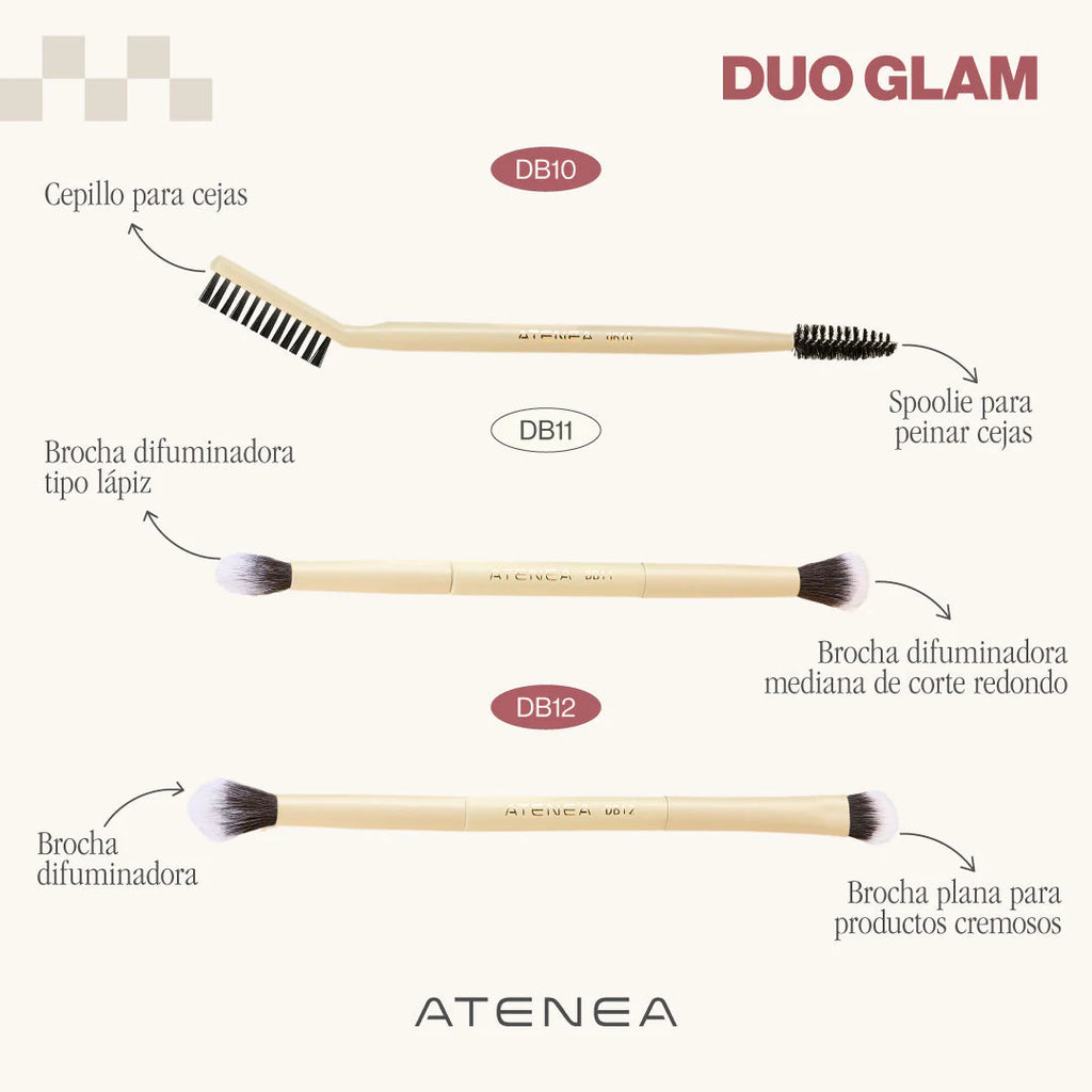 BROCHA DUO CEPILLO PARA CEJAS | ATENEA