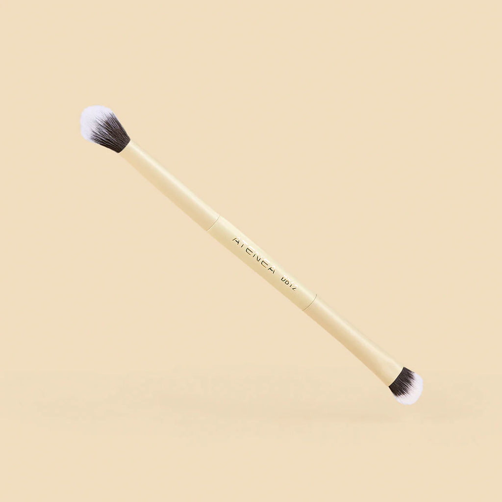 BROCHA DUO PLANA CREMA Y DIFUMINADORA | ATENEA