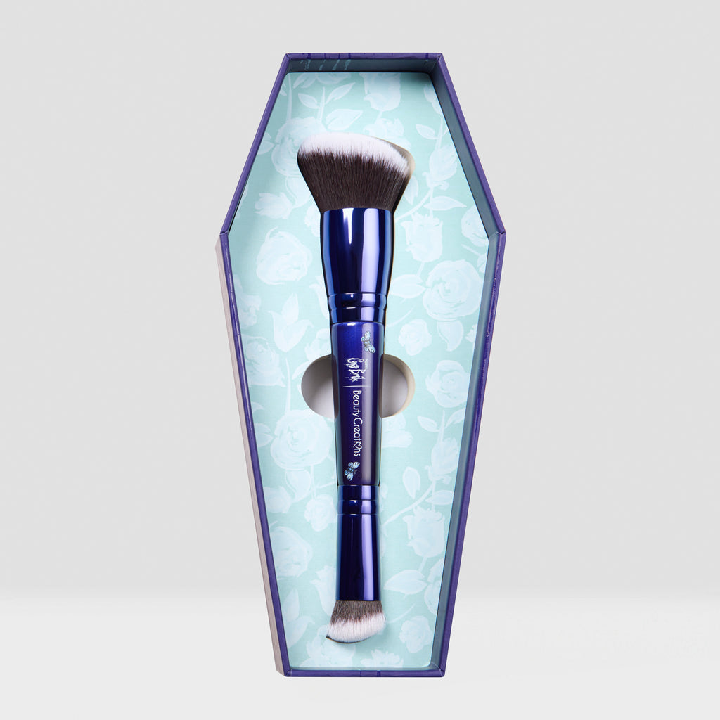 Tim Burton's Corpse Bride X Beauty Creations - Brocha Doble Para Contorno - Bridal Brush| Beauty Creations